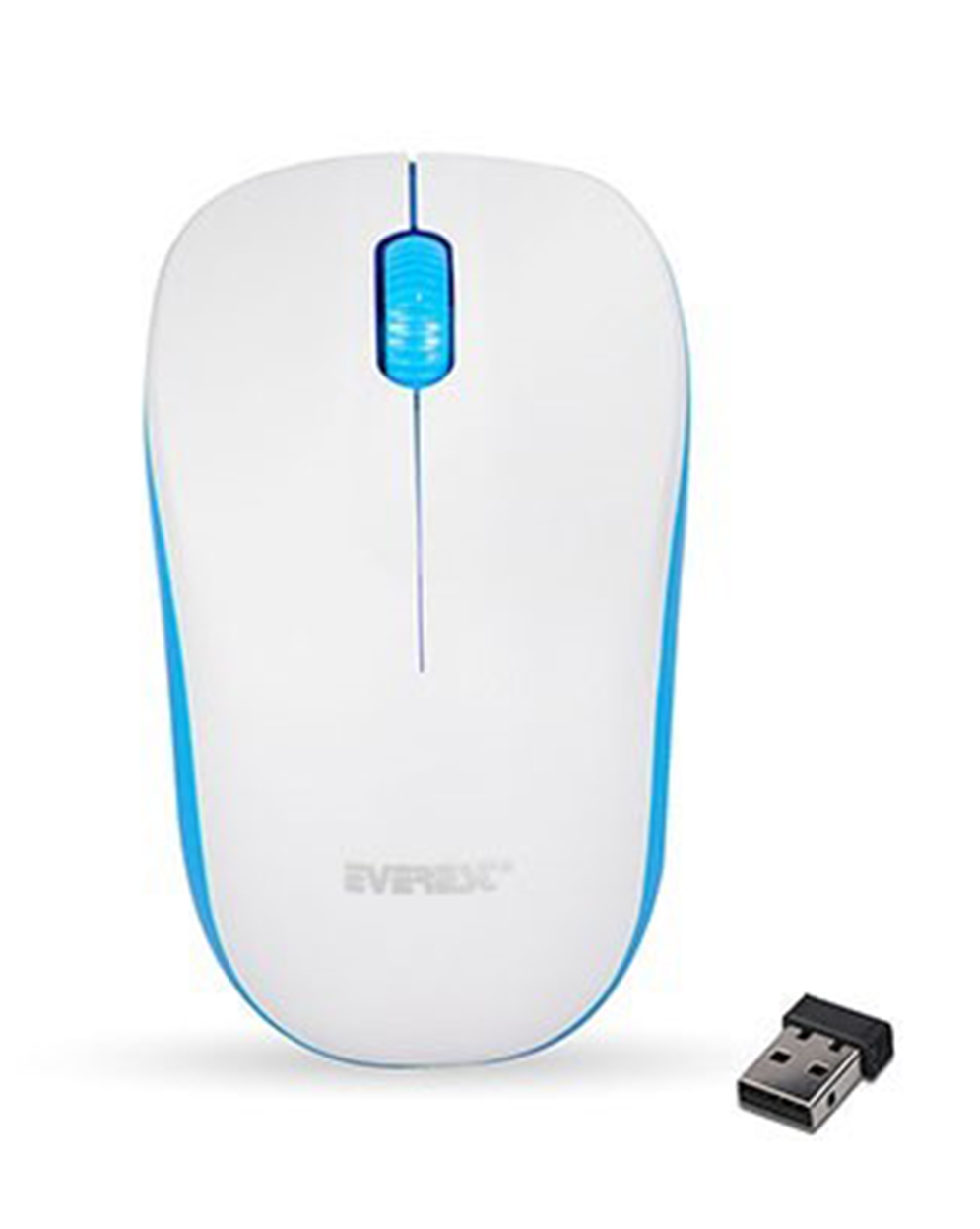 Everest SM-165 Beyaz-Mavi 2.4Ghz Kablosuz Mouse