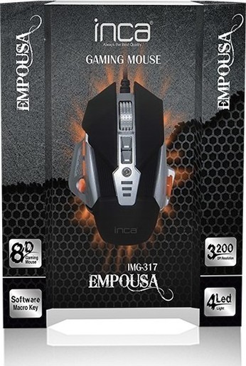 Inca IMG-317 Empousa Metal Base 8D Gaming Mouse