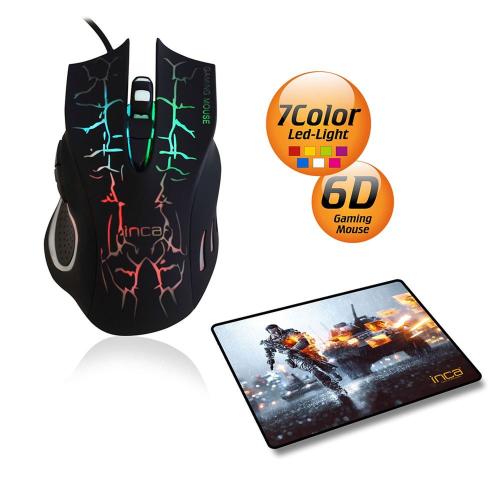 Inca IMG-369 Gaming Mouse + Gaming Mousepad