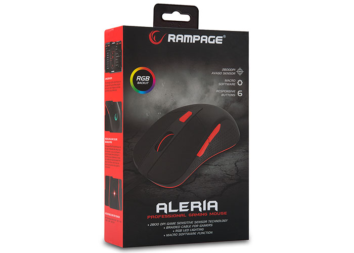 Rampage SMX-R16 Alerıa 7 Tuşlu rgb 2800dpi Avago Gaming Oyuncu Mouse