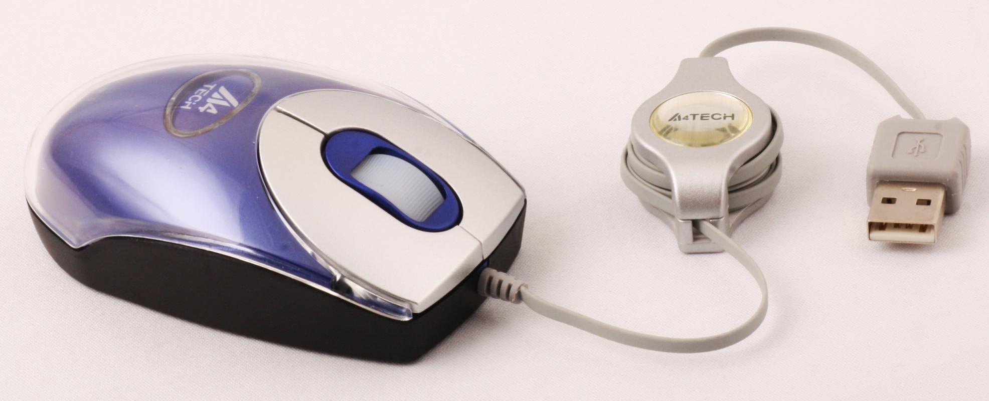 A4 Tech Bw18K Mavi 4X 4000 Usb Kablolu Makaralı Mouse