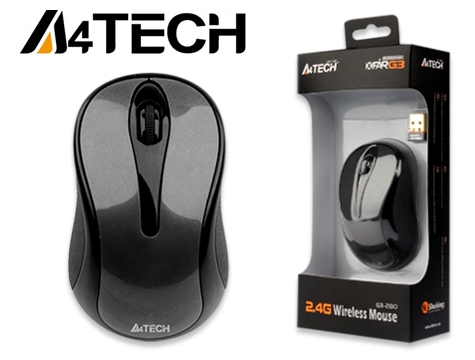 A4 Tech G3-280A Siyah Kablosuz V-Track Mouse