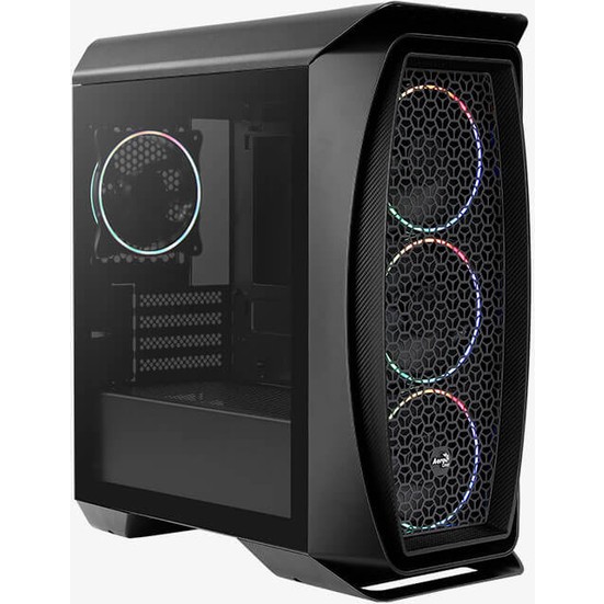 Aerocool Aero One Eclipse Cam Yan Panel 4x12cm Adreslenebilir RGB USB 3.0 Oyuncu Kasası