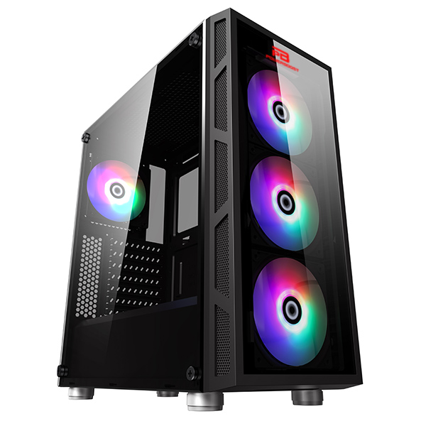 Powerboost Vk-G2052S 650W 80+ Usb 3.0 Atx, Temp.Glass Led Rgb Rainbow Fan, 650W Siyah Kasa