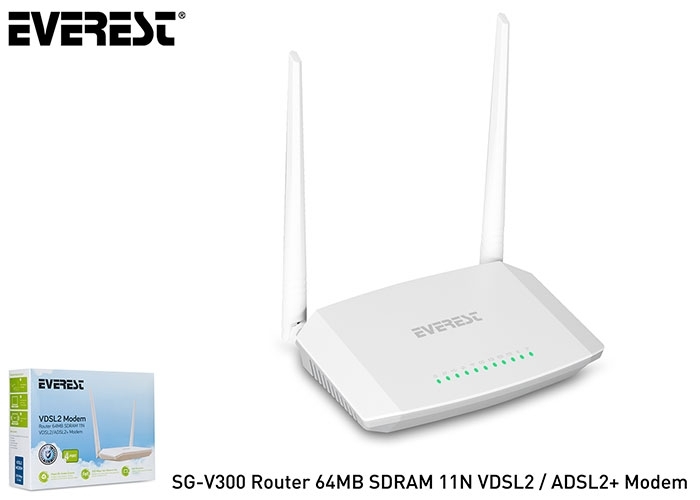 Everest SG-V300 Router 64MB SDRAM 11N VDSL2-ADSL2