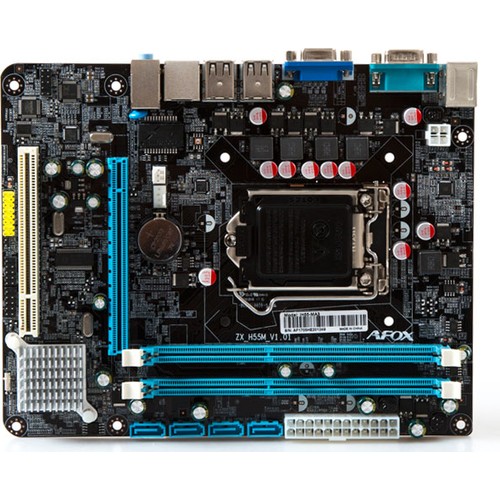 Afox IH55-MA4 H55 DDR3 VGA 4xUSB2.0 16x LGA1156P Anakart