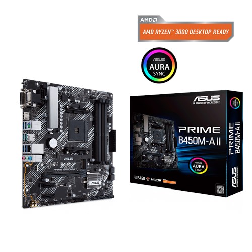 Asus Prime B450M-A II BIOS FlashBack Amd B450 Socket Am4 Ryzen™ Ddr4 4400Mhz(O.C.) M.2 Anakart