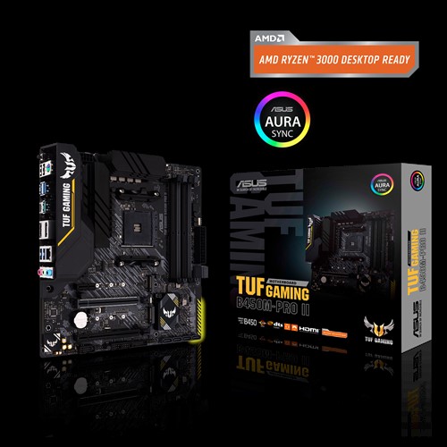 Asus Tuf B450M-Pro II BIOS FlashBack Gaming Amd B450 Am4 Ddr4 4400 Matx Anakart