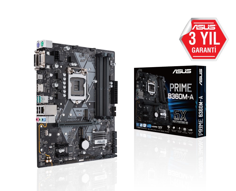 Asus Prime B360M-A Ddr4 Hdmı Dvı Vga M.2 Anakart Anakart