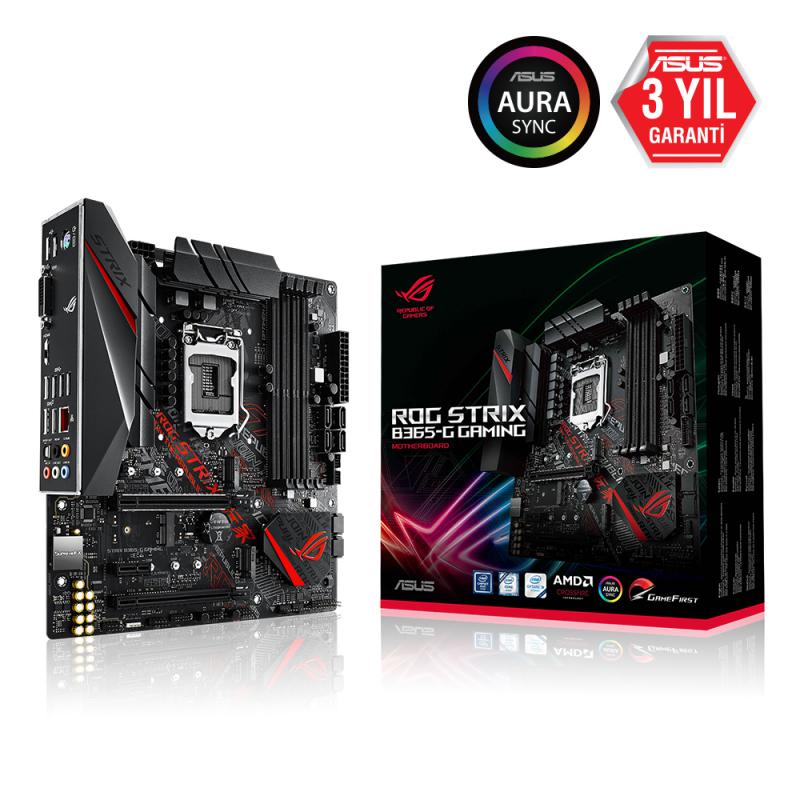 Asus Rog Strıx B365-G Gamıng Ddr4 2666Mhz Dvı Hdmı Matx 1151P Anakart