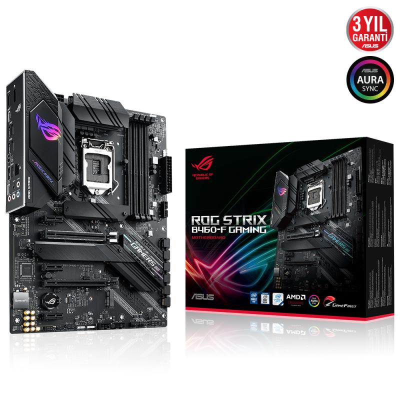 Asus Rog Strix B460-F Gaming Intel 10.Nesil DDR4 Hdmı Dp 2xM2 Usb3.1 Anakart