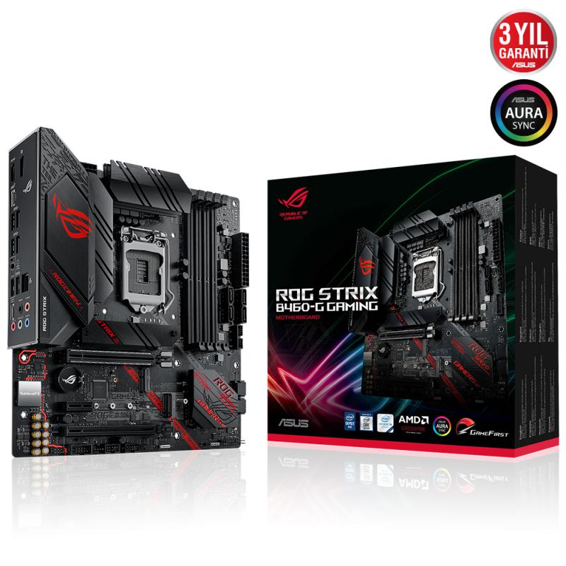 Asus Rog Strix B460-G Gaming Intel 10.Nesil DDR4 Hdmı Dp 2xM2 Usb3.1 Anakart