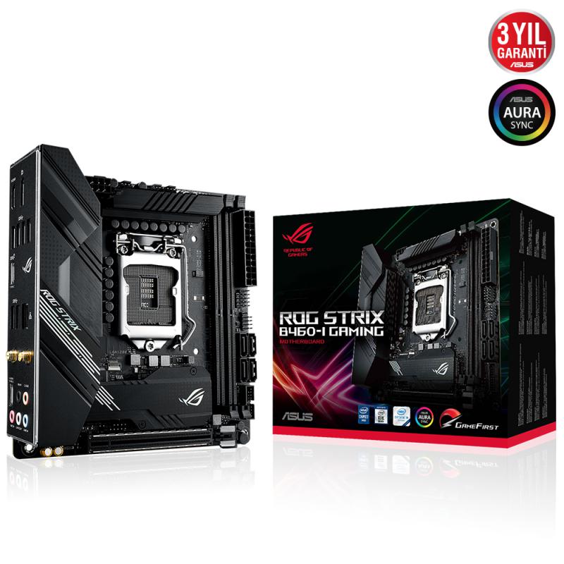 Asus Rog Strix B460-I Gaming Intel 10.Nesil DDR4 Hdmı Dp 2xM2 Usb3.1 Anakart