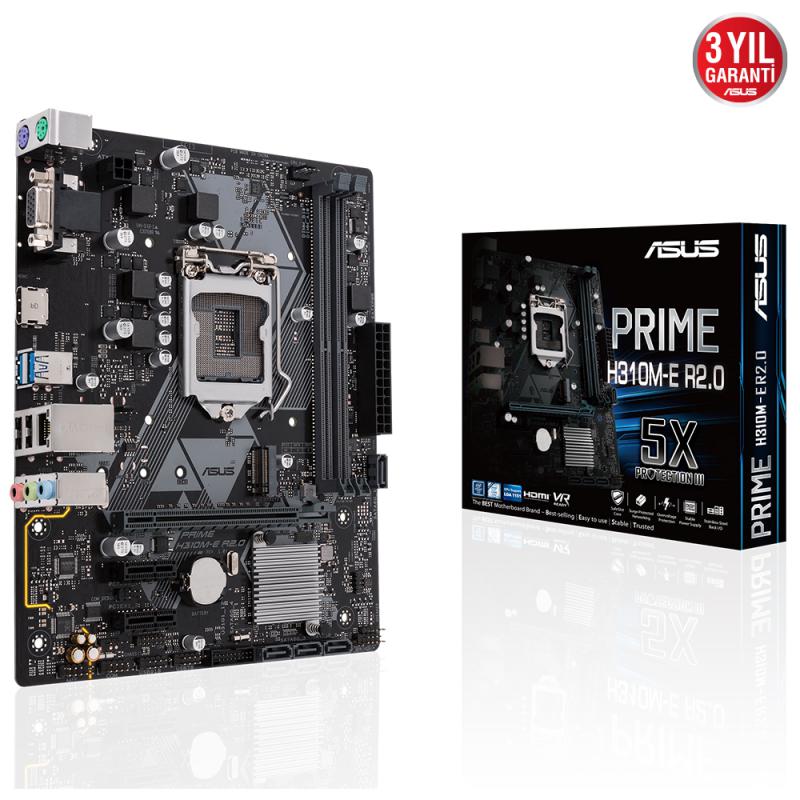 Asus Prime H310M-E R2.0 Intel H310 Soket 1151 Ddr4 Anakart