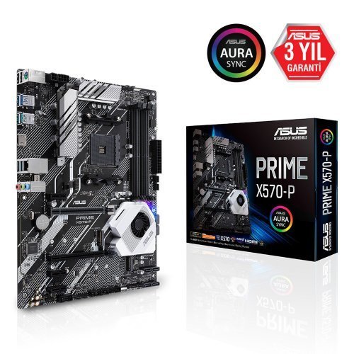 Asus Prime X570-P AMD X570 Soket AM4 DDR4 4400(OC)MHz ATX Gaming Anakart