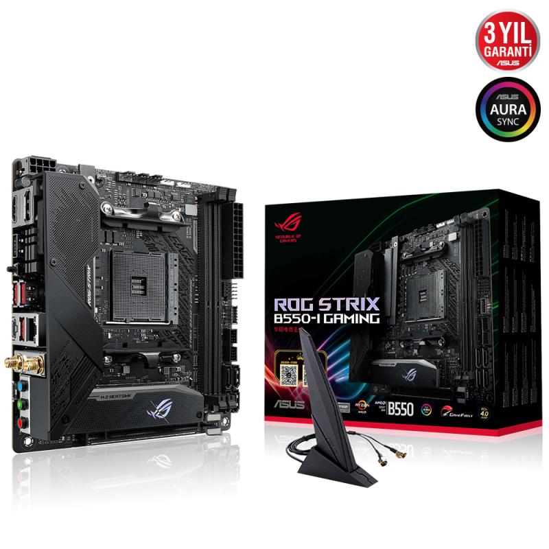 Asus Rog Strix B550-I Gaming AMD AM4 3.Nesil DDR4 DP HDMI Anakart