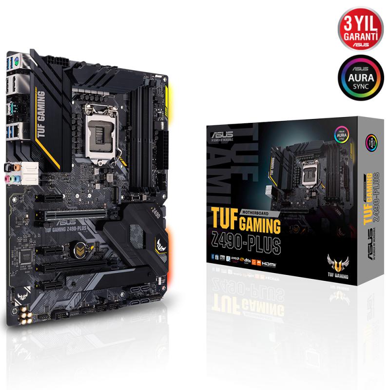 Asus TUF Gaming Z490-Plus Intel Z490 4600 MHz DDR4 1200 Pin ATX Anakart