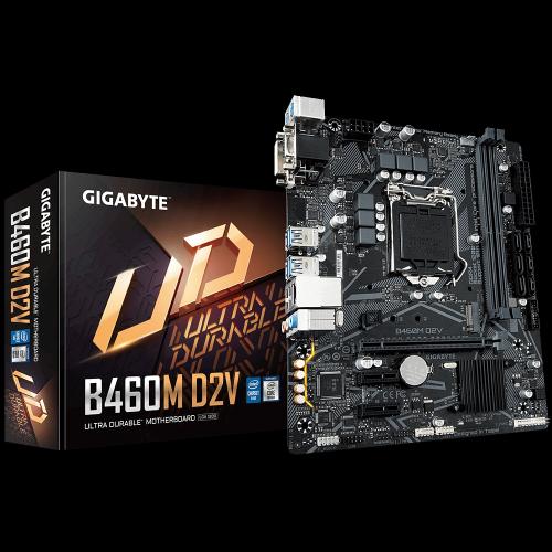 Gigabyte B460M D2V Intel 10.Nesil DDR4 Vga-Dvi M2 mATX Anakart