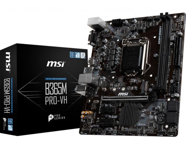 Msi B365M Pro-Vh Soket 1151 Ddr4 2666 Vga Hdmı M.2 Usb3.1 Matx Wın7 Wın10 Anakart 8-9.Nesil