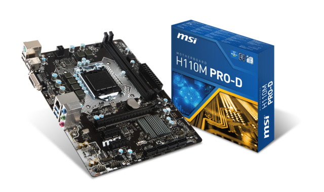 Msı H110M Pro-D Ddr4 Dvı Glan Sata 3 Usb 3.1 Matx Anakart