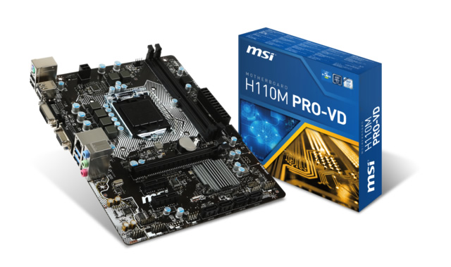 Msı Intel H110M-Pro-Vd Plus 1151 Ddr4 2133Mhz Dvı  Anakart