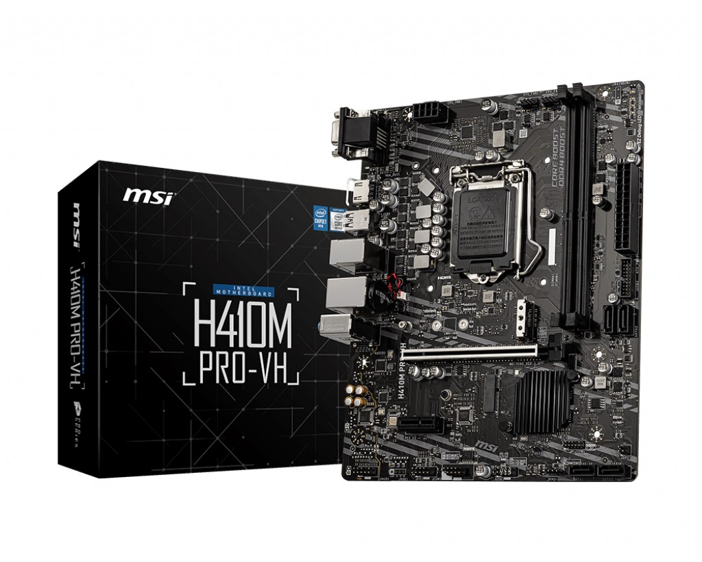 Msi H410M Pro-Vh Soket 1200 Ddr4 2933 Vga Hdmı M.2 Usb 3.2 Matx Anakart