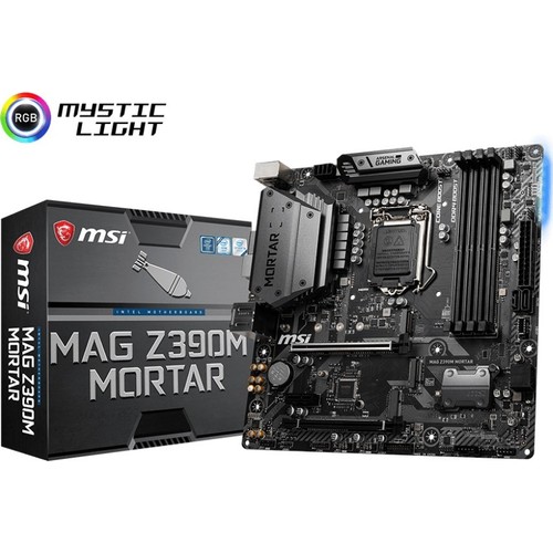 Msı MAG Z390M MORTAR 1151 DDR4 4400(OC) HDMI DVI DISPLAY M.2 USB3.1 RGB mATX Anakart