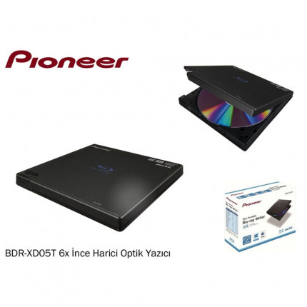 Pioneer Bdr-Xd05T 6X Blu-Ray İnce Harici Optik Yazıcı