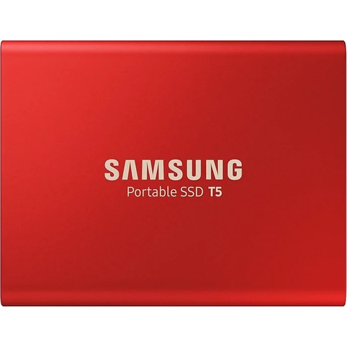 Samsung 1TB T5 USB 3.1 Okuma 540MB-Yazma 540MB MU-PA1T0R-WW - Kırmızı Taşınabilir Harici SSD