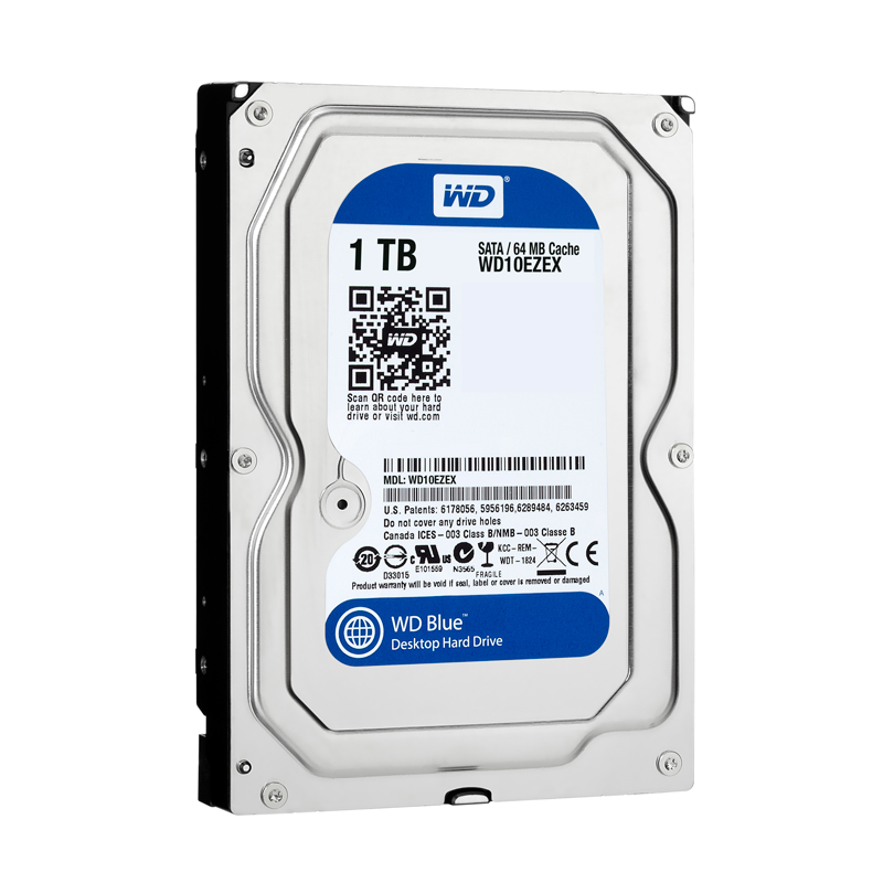 Wd 1Tb Blue 3,5’’ 64Mb 7200Rpm Wd10Ezex Harddisk