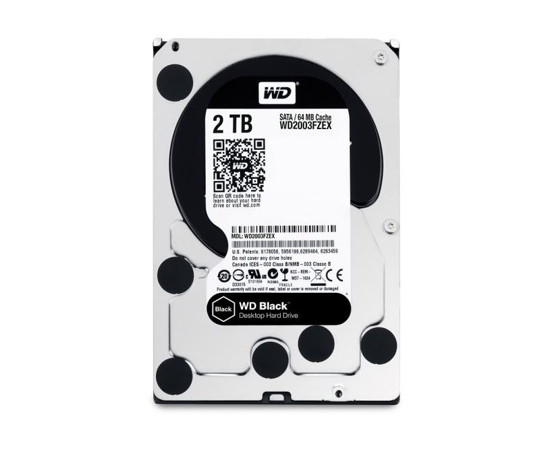 Wd 2Tb Black 3.5 7200Rpm 64Mb Sata 3 Wd2003Fzex Harddisk