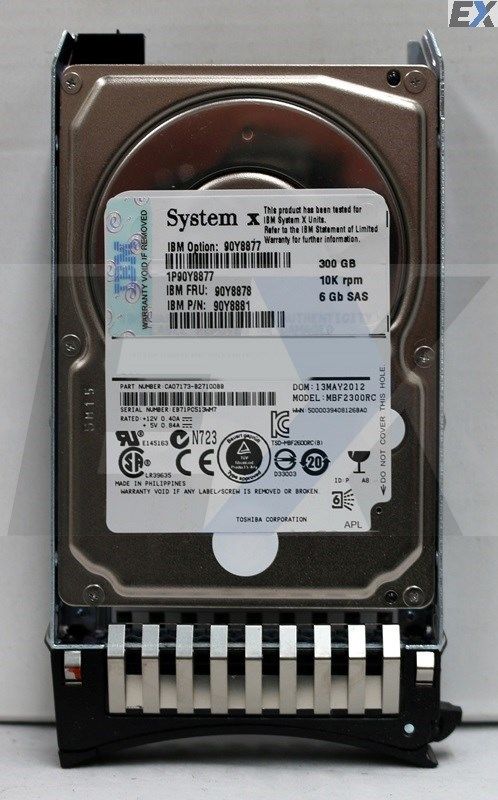 Ibm 1.2TB 10K 6G SAS 2.5’’ W-x3650 M3 Tray G2 Disk