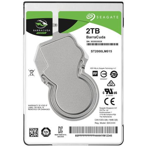 Seagate 2Tb Barracuda 2,5’’ St2000Lm015 5400Rpm Sat Notebook Harddisk