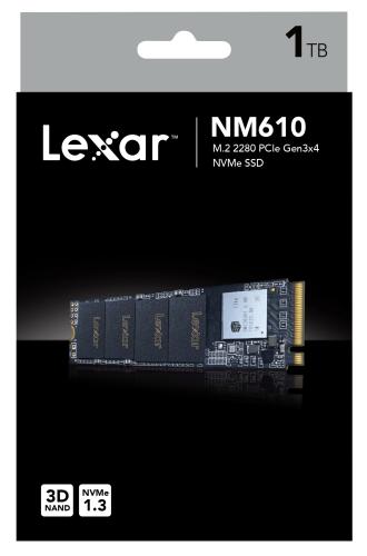 Lexar 1TB PCIe M2 NM610 NVMe 3D 2100-1600 3Y Ssd Harddisk