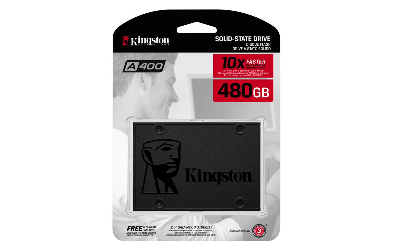 Kıngston 480Gb Ssdnow A400  2.5’’ Sata3 Ssd 500-450 (SA400S37-480) Harddisk