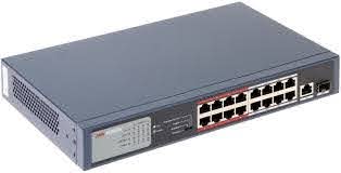 Hikvision DS-3E0318P-E-M 16 Portlu 10-100 Fast Ethernet Switch- 16 Port Poe 130W