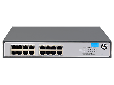 HP JH016A 16 Port 1420-16G 10-100-1000 Yönetilemez Switch