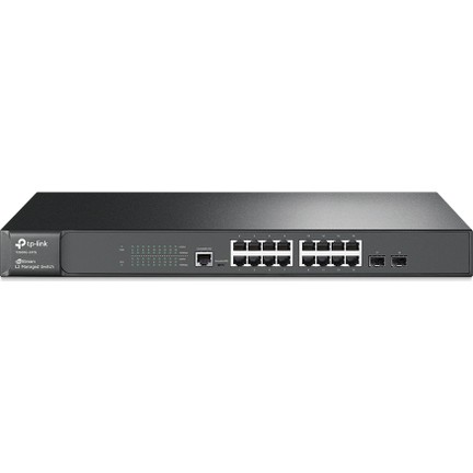 Tp-Link T2600G-18TS 16 Port 10-100-1000 Mbps L2 Yönetilebilir Switch 2 Port SFP