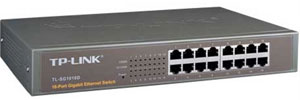 Tp-Link TL-SG1016D 16 Port 10-100-1000 Mbps Switch Çelik Kasa Rack Mount