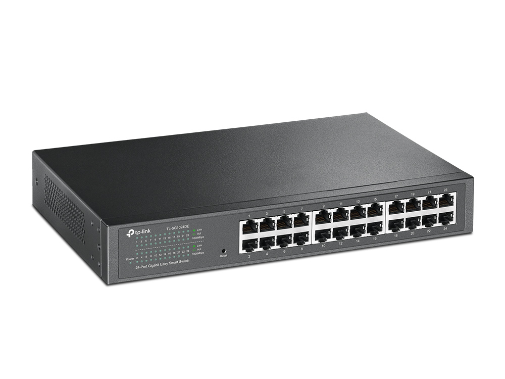 Tp-Link TL-SG1024DE 24 Port 10-100-1000 Mbps Switch Çelik Kasa Easy Smart Rack Mount