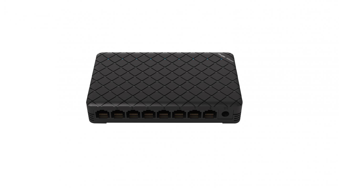 Ruijie-Reyee RG-ES08G  8 Port 10-100-1000 Mbps Gbit Yönetilemez Switch Plastik Kasa