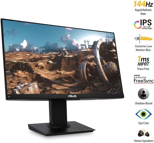 Asus 23.8” VG249Q TUF Gaming Monitor 144Hz Full HD (1920 X 1080) 1ms IPS ElmbDisplayPort HDMI D-Sub