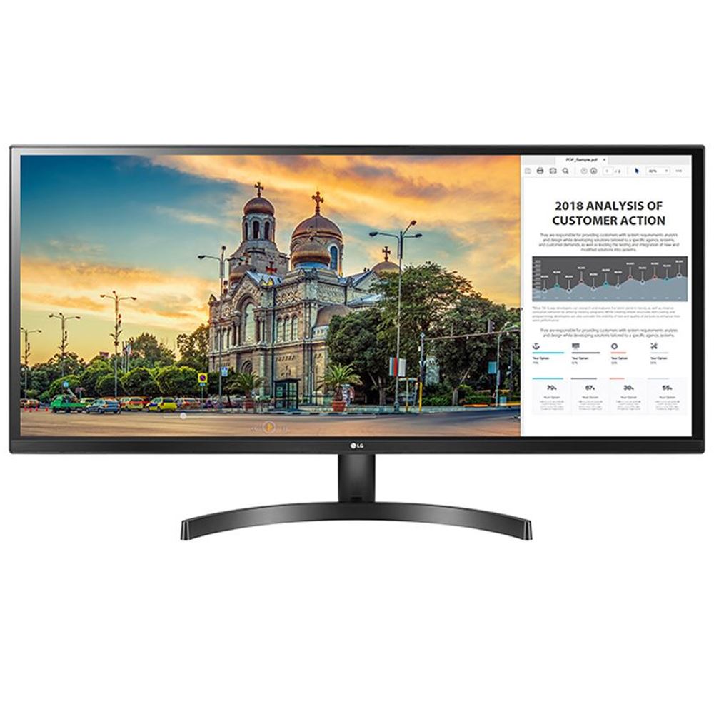 Lg 34’’ 34Wk500-P 2560X1080 5Ms Gamıng Ips 2Xhdmı Sıyah +Vesa Monitör