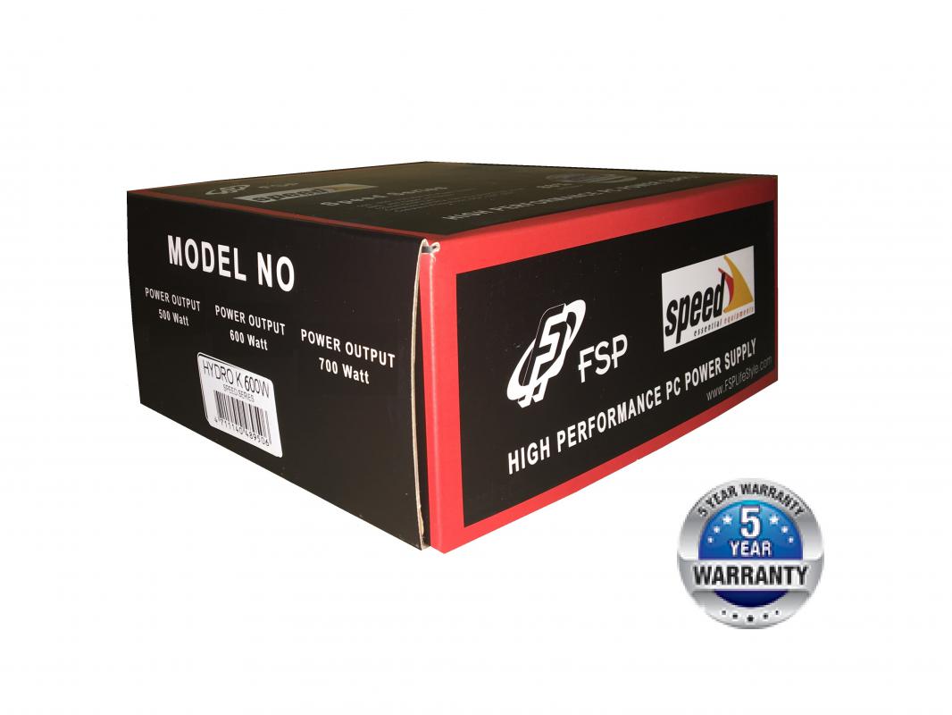 FSP Speed Series 600W 12 Cm Fan 80 Plus Bronze HYDRO 600W Actıve PFC Güç Kaynağı