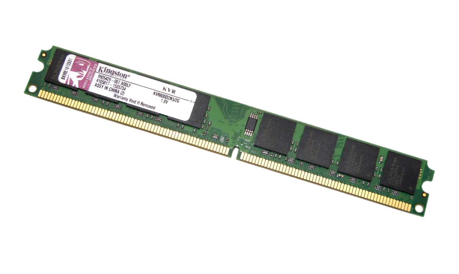 Kıngston Ddr2 2Gb 800Mhz (Pc2-6400) Pc Ram 240Pin Pc Ram