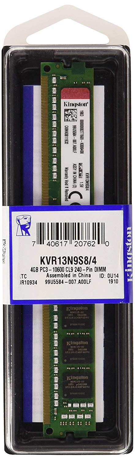 KINGSTON DDR3 4gb 1333mhz (PC3-10600) PC Ram 240pin Kutulu Pc Ram