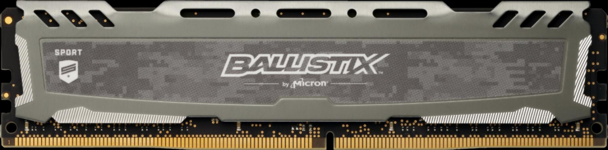 Crucial Ballistix Sport LT Gri 16 GB 2666MHz DDR4 BLS16G4D26BFSB Bellek