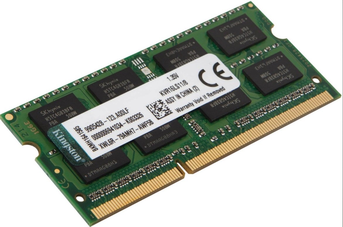 Kıngston 8Gb Ddr3L 1600Mhz Cl11 1.35V Kvr16Ls11-8  (Pc3-12800) Notebook Ram Kutusuz