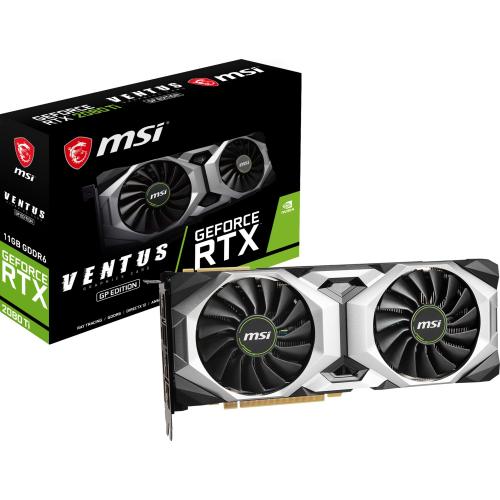 Msı Vga Geforce Ventus Gp Rtx2080Tı 11Gb Gddr 352B Dx12 Pcıe 3.0 X16 (1Xhdmı 3Xdp ) Ekran Kartı