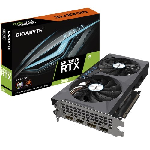 Gigabyte GeForce RTX3060 Eagle 12G GV-N3060EAGLE-12GD 12GB GDDR6 192Bit DX12 Gaming Ekran Kartı